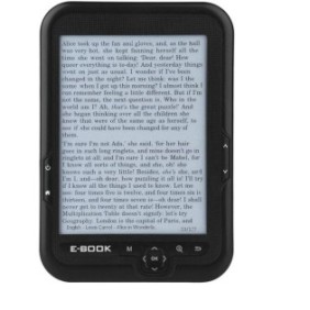Ebook, e-reader da 6 pollici, schermo a inchiostro, scritto a mano, copertina in pelle blu, risoluzione 1024 x 768