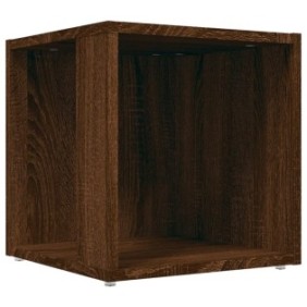 Tavolino, rovere marrone, 33x33x34,5 cm, legno lavorato 816022
