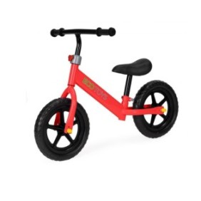 Balance Bike senza pedali, Bigshot BSJM763R, per bambini, ruote Eva, sedili regolabili, rosso
