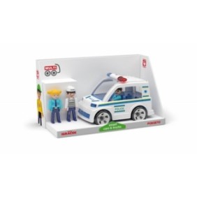 Auto della polizia con 3 figurine MultiGO