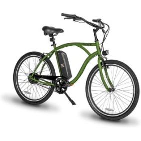 Bici elettrica, Hurley, Acciaio, 26'', 350 W, 120 kg, Verde