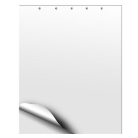Carta per lavagna a fogli mobili, D.RECT, 650x1000mm, 20 fogli, Bianco