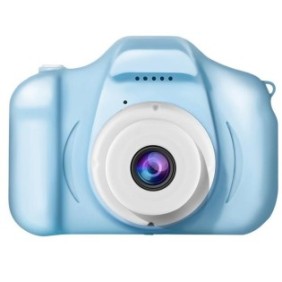 Fotocamera digitale per bambini, 3 Mpx, 1080p, schermo 2", blu