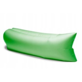 Sacco poltrona gonfiabile, verde 260x70 cm