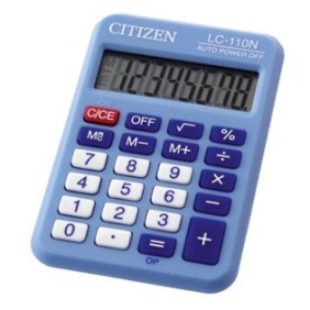 Calcolatrice CITIZEN, Blu, 8 cifre