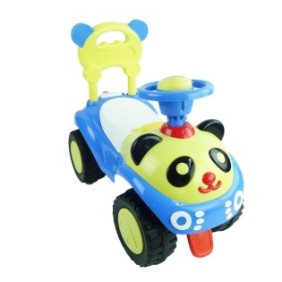 L'auto senza pedali, panda, blu, 60 cm