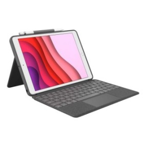 Custodia Logitech Combo Touch con tastiera rimovibile e trackpad per iPad 7,8,9, iPad Air 3 e iPad Pro 10.5, Regno Unito, Grafite