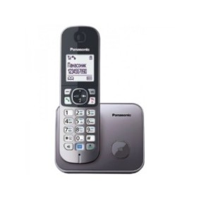 Telefono DECT Panasonic KX-TG6811FXM, ID chiamante, Metallico