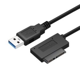 Cavo, Sodial, USB 2.0, Mini SATA ll 7 6, 13 Pin, Per laptop/CD, Nero