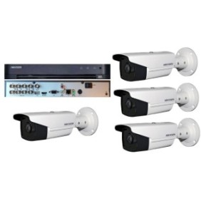 Kit Videosorveglianza 4 Telecamere 2MP Full HD da esterno 80m ARRAY EXIR + DVR 8 canali video / 1 canale audio, cavo HDMI