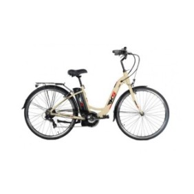 Bicicletta elettrica MB 6, 250 W, Li-Ion 36 V 10,4 Ah, telaio e ruote in alluminio, bianco