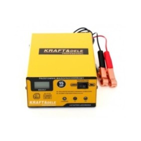 Raddrizzatore a microprocessore Kraft&Dele KD1917 per batteria 6/12V, giallo