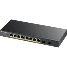 Switch ZyXEL GS1100-10HP, 10 x 10/100/1000 Mbps, Gigabit Ethernet, PoE, montaggio a rack