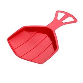 Slitta con piatto in plastica Glider Pedro, rossa, 57x33 cm