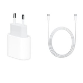 Set caricabatterie 20 W per tablet Apple iPad Pro 12.9" (2020) + cavo da USB-C a USB-C 1,8 m bianco, sfuso