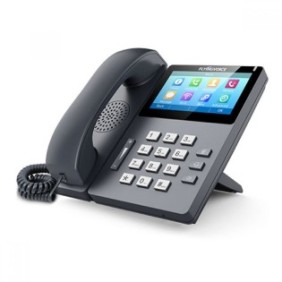 Telefono VoIP FlyingVoice FIP15G, touch screen 4.3", WiFi, PoE, Gigabit