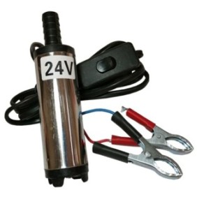 Pompa per estrazione liquidi Cridem, elettrica 24V, diametro 35mm, 35 x 150mm