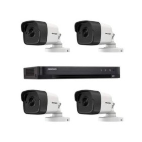 Sistema di videosorveglianza Hikvision full HD 4 telecamere, Ir 40m