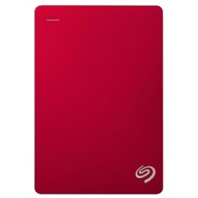HDD esterno Seagate Backup Plus Portable, metallico, 4TB, 2.5", USB 3.0, Rosso