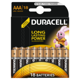 Batterie Duracell Basic AAA, 18 pz