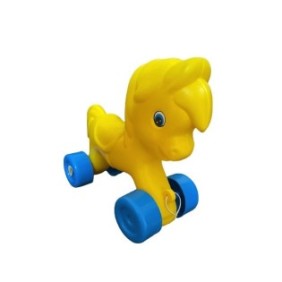 Huby Toys traina pony, giallo