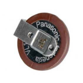 Batteria chiave/ricaricabile Bmw Panasonic VL-1220/HFN, 3V, 7mAh, 2pin, per PCB, fissaggio verticale, Ø12,6x2,65mm