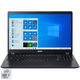 Laptop Acer Aspire 3 A315-56 con processori Intel® Core™ i3-1005G1 fino a 3,40 GHz, 15,6", Full HD, 8 GB, SSD sì 256 GB, grafica Intel UHD, Windows 10 Home S, Nero