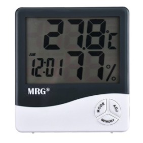 Orologio di umidità MRG P-HTC-1, Termometro, Igrometro, Digitale