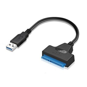 Adattatore USB 3.0 SATA, Iso Trade, 5 Gbit/s, Nero