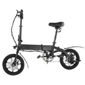 Bicicletta elettrica pieghevole, ruote 14'' EB07, 3 velocità, 7,5 Ah, Megawheels, Nera