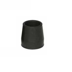 Ammortizzatore in gomma, puffer, nero, per deambulatori con diametro di 28 mm
