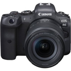 Fotocamera mirrorless Canon EOS R6, full-frame, 20,1 MP, 4K, Wi-Fi + obiettivo RF 24-105 IS STM