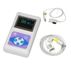Saturimetro professionale Contec CMS60D, sensore adulto e sensore pediatrico
