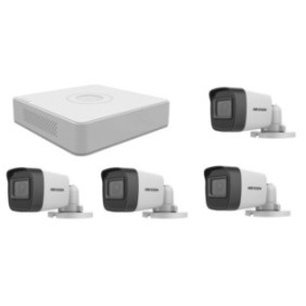 Kit di videosorveglianza Hikvision 5MP, con 4 telecamere MK484 da esterno/interno da 5MP