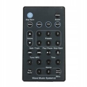 Telecomando per Bose Wave Music System III, x-remote, nero