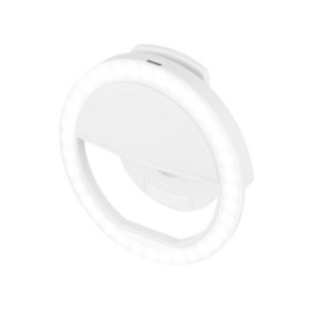Lampada ad anello, luce selfie con supporto per telefono, 28 LED, TRAOSW46799