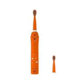 SMART TabbyBoo Dr Oly V34 spazzolino elettrico per bambini 6 modalità di lavaggio con ricarica USB intelligente timer 2 min waterproof IPX7 - arancione