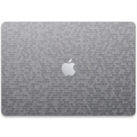Folie Skin compatibile con Apple MacBook Pro 14 (2021) - Wrap Skin 3D HoneyComb Argento