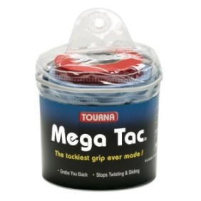 Set di 30 overgrip Tourna MEGA TAC Blue super adesivi