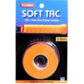 Set overgrip Tourna SOFT TAC arancione neon da 3 pezzi