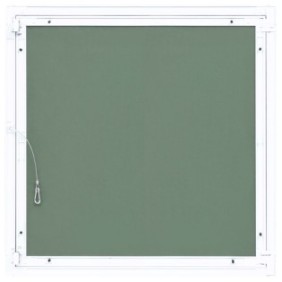 Pannello di accesso in cartongesso con telaio in alluminio vidaXL, Alluminio, 300 x 300 mm, Verde e argento
