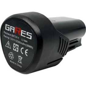 Batteria Gares 10,8 V 2,5 Ah GBA, 12 V per Bosch GAS GLI GSR