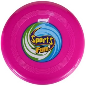 Frisbee in plastica, rosa, 20 cm