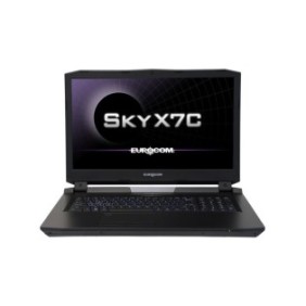 Laptop Eurocom, Sky X7C, con processori Intel Core i9 9900K fino a 5,00 GHz, 17,3", UHD, 64 GB, NVIDIA RTX 2080, 8GB, DOS gratuito, Nero