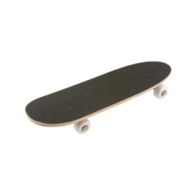 Skateboard, Downhill, Plastica/Metallo, 53 x 15 x 8 cm, 50 kg, Nero