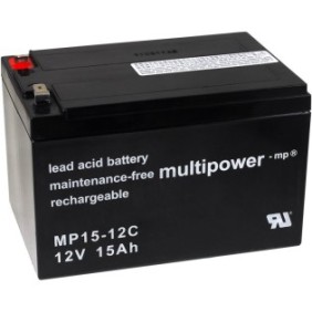 Accumulatore multipower MP15-12C resistente ai cicli