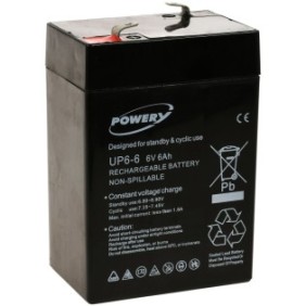 Potente batteria al piombo-gel UP6-6 6V 6Ah
