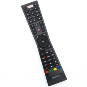 Telecomando TV compatibile JVC, RM-C3184, intelligente con Netflix e Youtube, Bocu Remotes®, nero, batteria inclusa