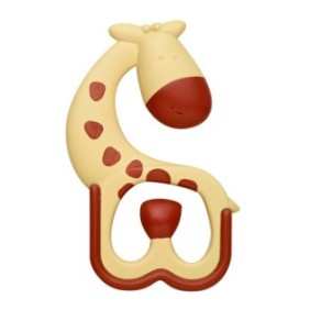 Giocattolo per la dentizione del bambino a forma di giraffa, Dr Brown's, senza BPA, 3 mesi+