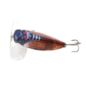 MakeBass cicala 5,5 cm 7,5 g, marrone scuro, cicala da pesca pulita, pesce persico, trota, modello 3
